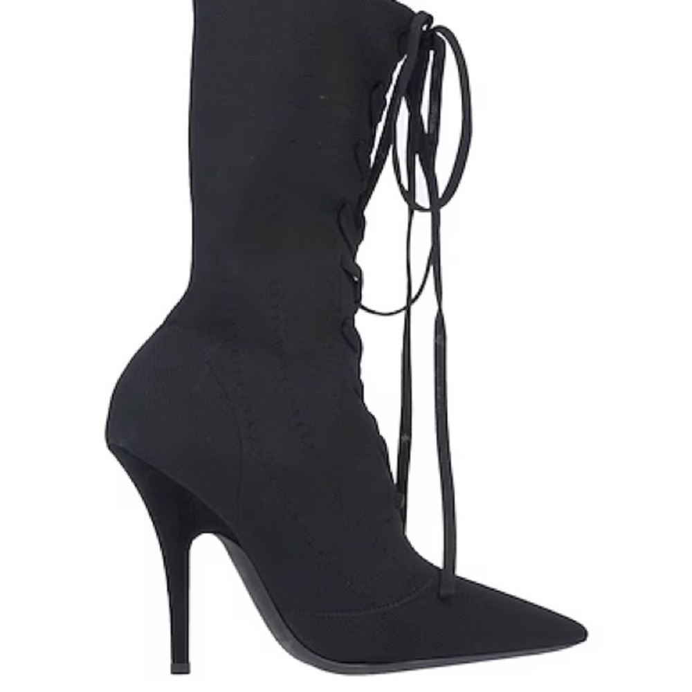 Yeezy Tech Knit Ankle Lace-Up Boots